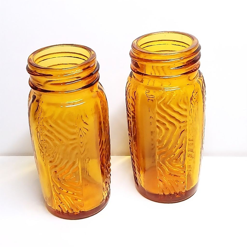Pot Vas Bunga Botol Kaca Mini Vintage Mini Cokelat Kaca Koleksi Cantik