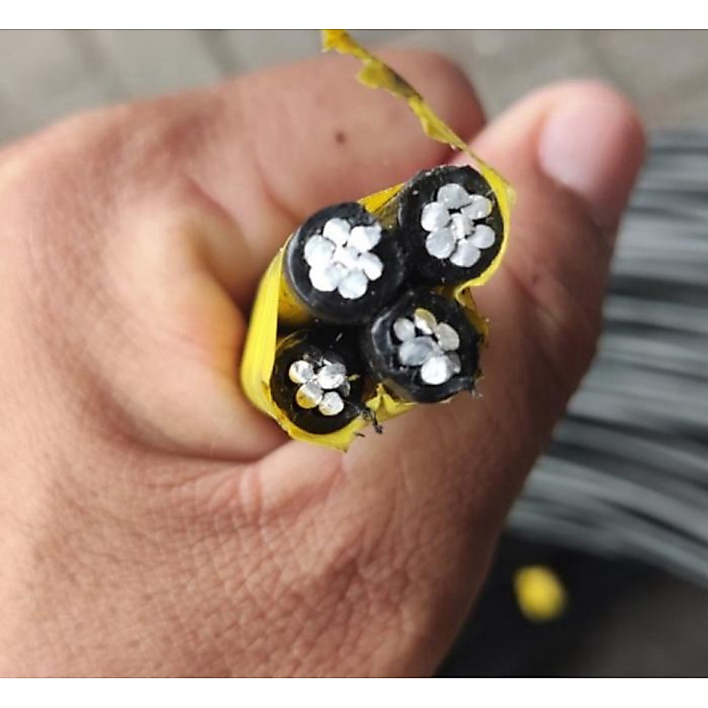 twist 4 x 16 mm merindo kabel udara kabel alumunium twisted 4x16mm