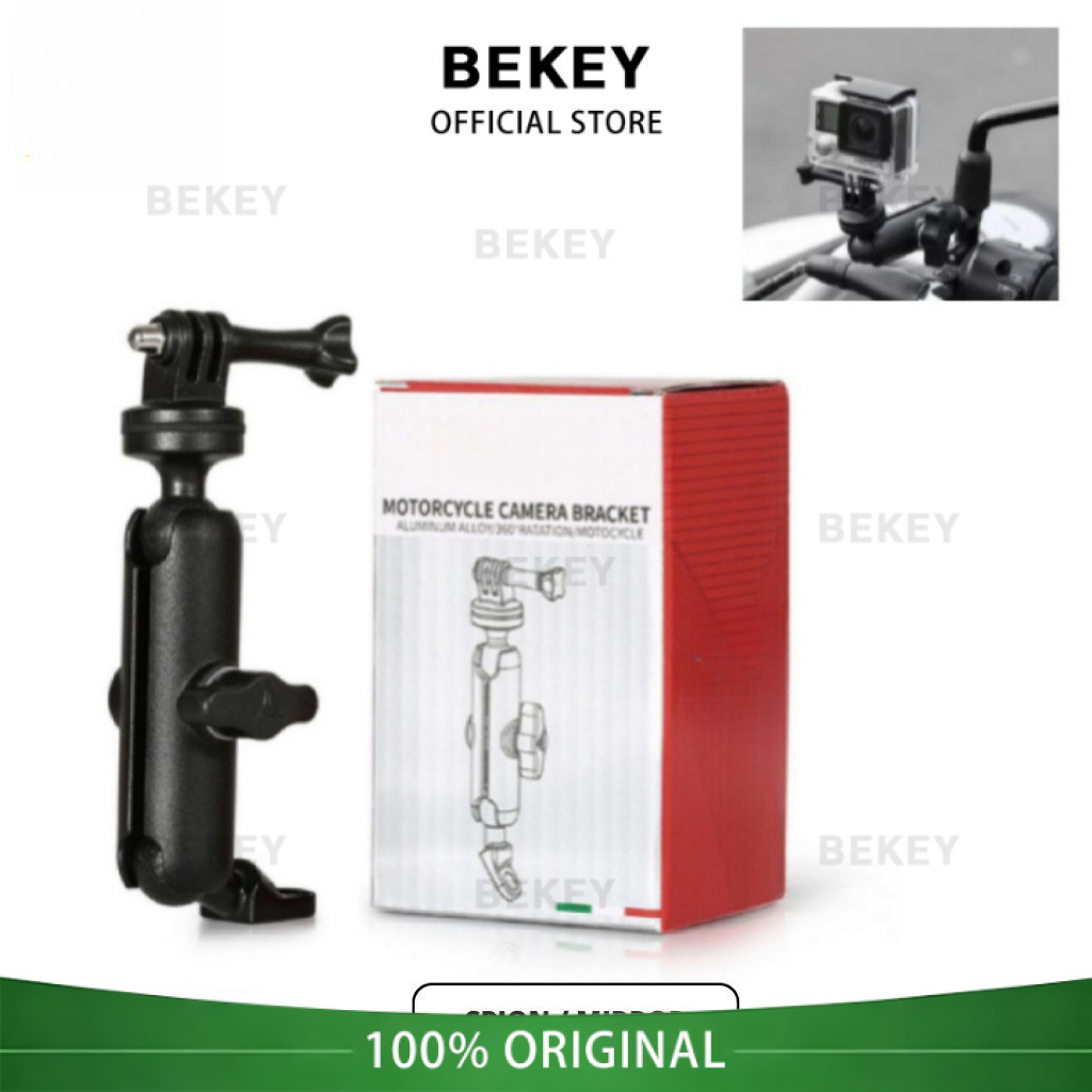 BEKEY Breket Gopro Action Cam Holder Kamera Motor Camera 360