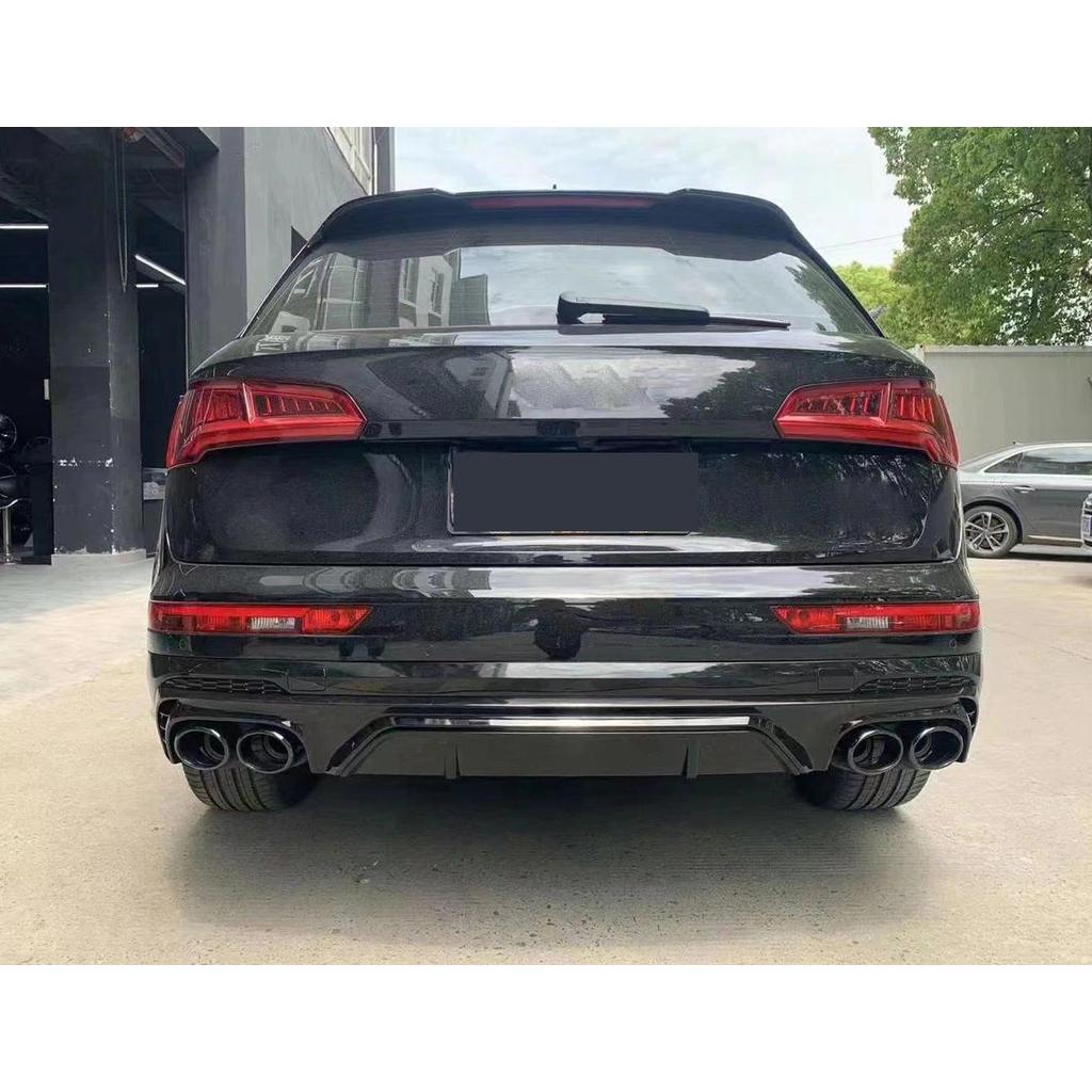 Car Q5 SQ5 Rear Bumper Gloss Black ffuser SQ5 Style Rear Bumper Splitter Lip With Tips for Au Q5 SQ5