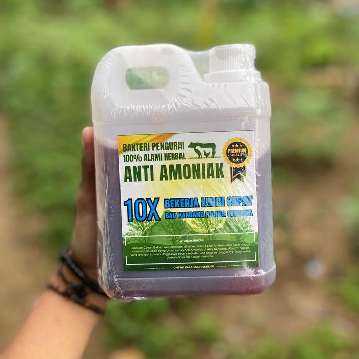 Bakteri Pengurai ANTI AMONIAK 10X Menghilangkan Bau Kandang Virus Lalat untuk Kandang Sapi Ayam Buru