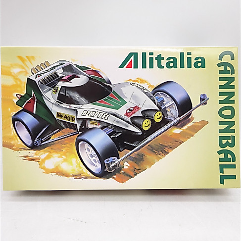 Rep. Tamiya Mini 4wd Merk Ruize Dash 4 Canonball  ALITALIA Version Type 3 Chassis