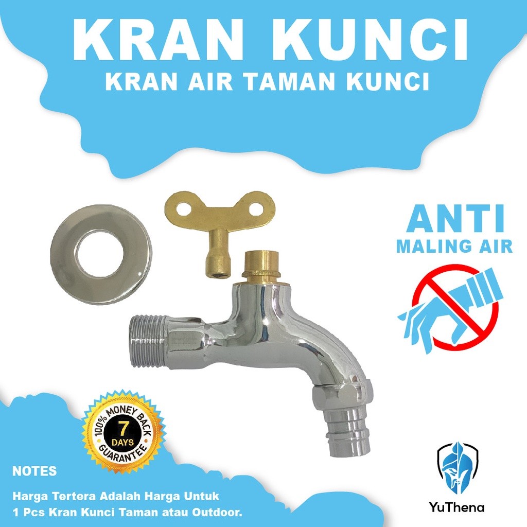 TERLARIS Kunci Kran Air Kran Taman Kunci Keran Taman Gembok YuThena