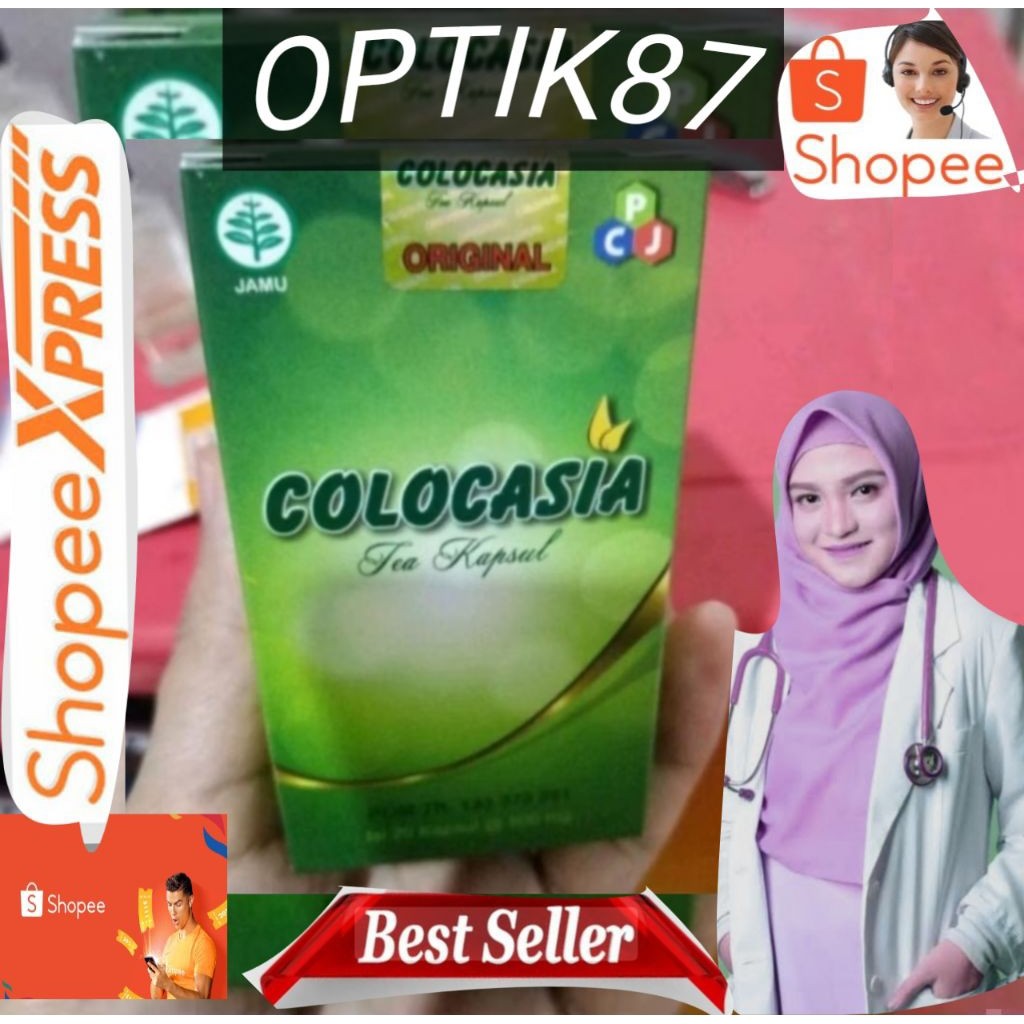 COLOCASIA TEA ORIGINAL PALING BANYAK DICARI COLOCASIA Tea Capsul Penambah Cairan Sendi Lutut Origina