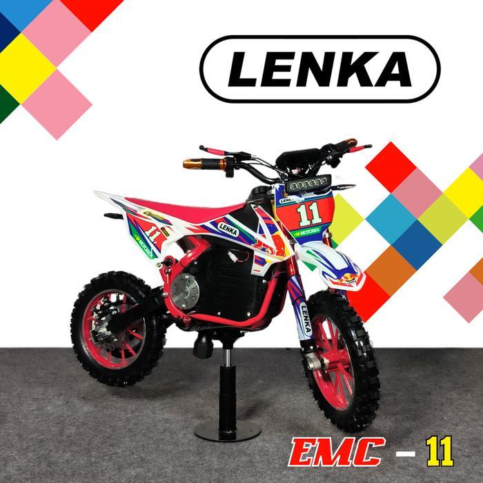 Lenka Elektrik Drit Bike EMC -11 Mini Dinamo 800watt Trail Listrik Lampu Led Toys - Merah
