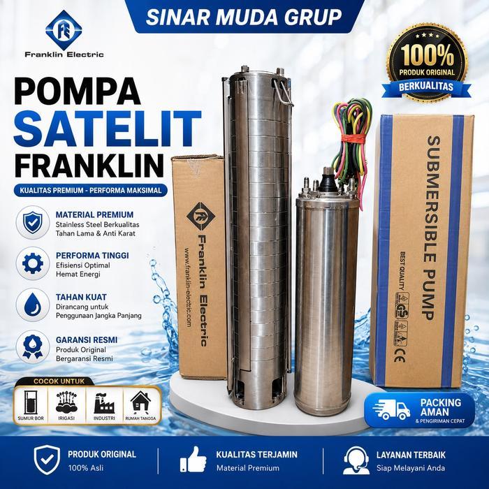 FRANKLIN 2HP 1PHASE [POMPA CRI 4SAS 3/25 & MOTOR DINAMO FRANKLIN]