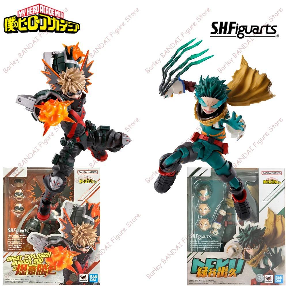 Original BANDAI S.H.Figuarts SHF My Hero Academia Izuku Midoriya Deku Katsuki Bakugo Anime Action Fi