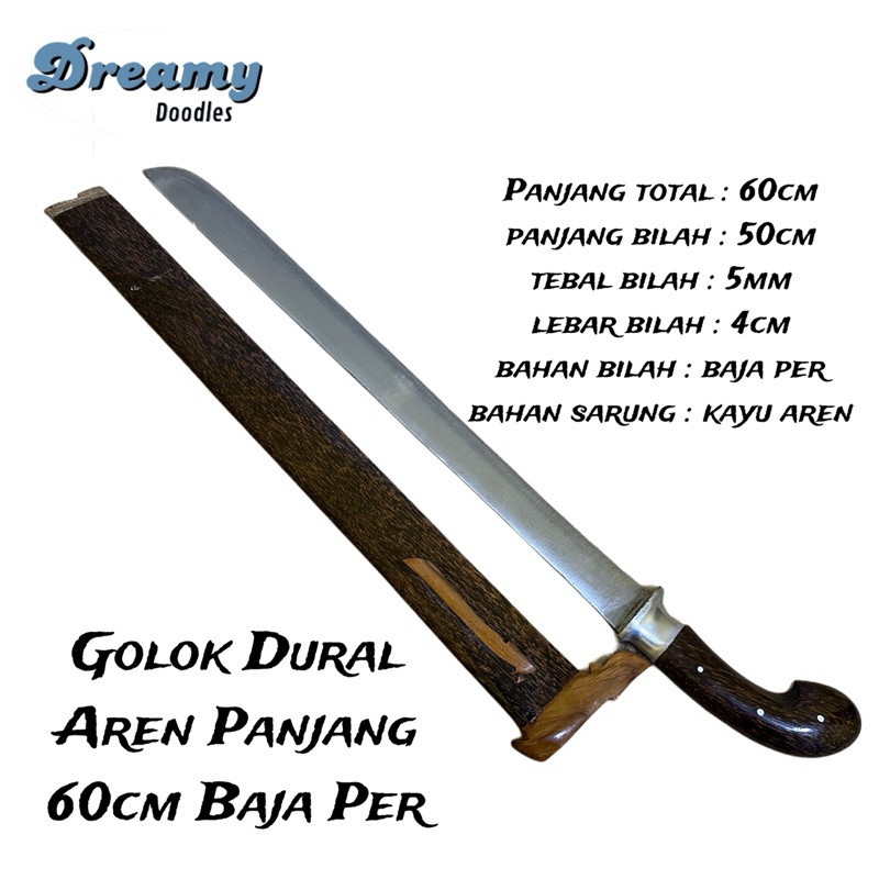 RHVSK BONDOL - GOLOK ASLI CIBATU golok panjang 60cm baja per