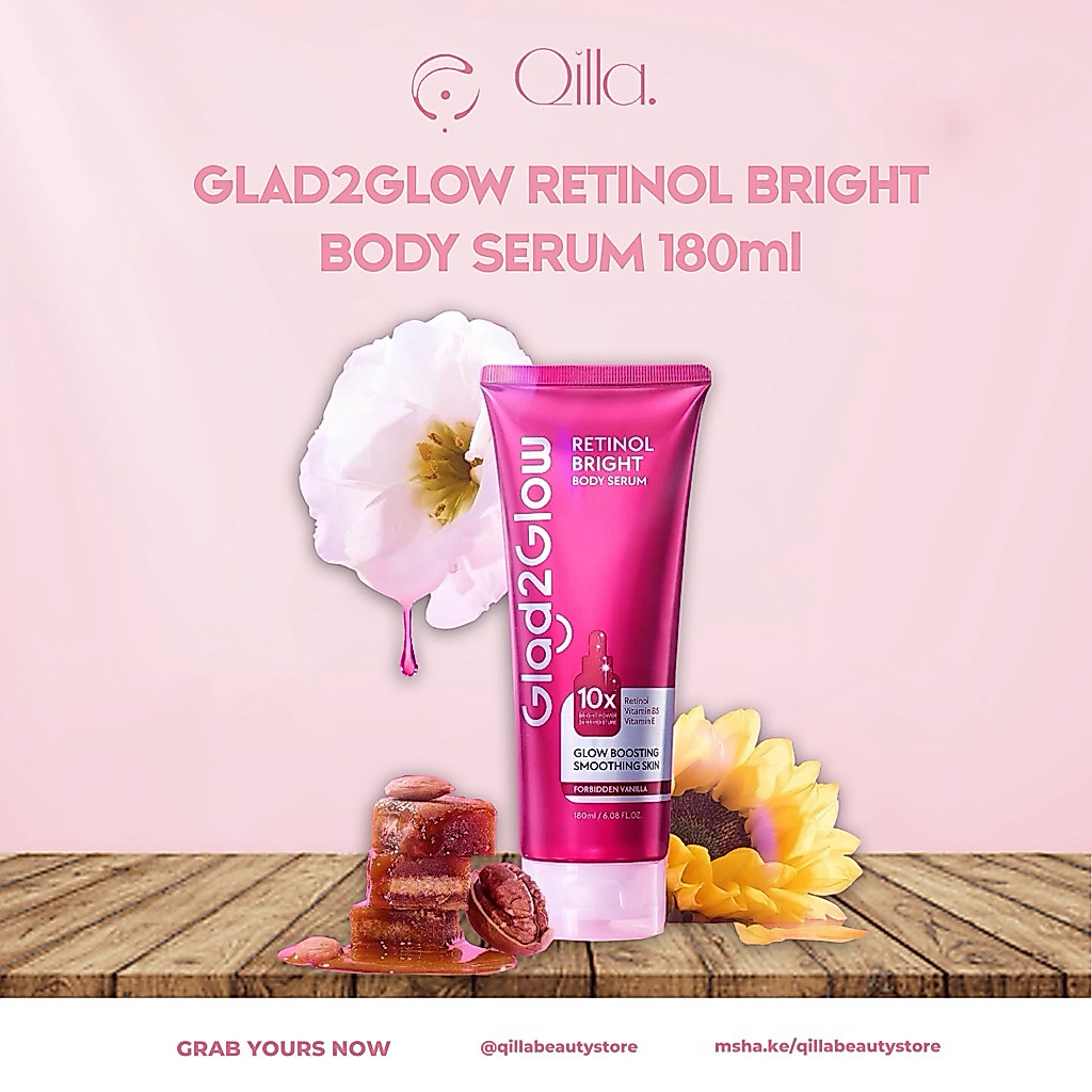 GLAD2GLOW RETINOL BRIGHT BODY SERUM - LOTION GLAD2GLOW MENCERAHKAN - BODY SERUM GLAD2GLOW - BODY SER