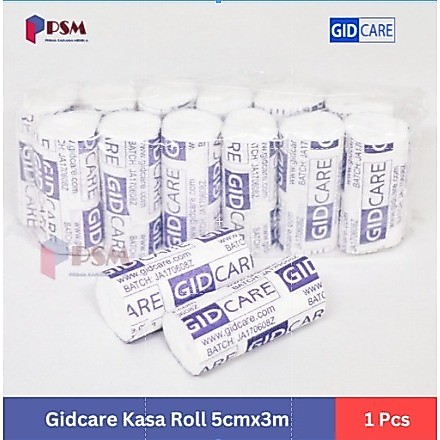 Perban Kasa Kain Gulung / Verban Pembalut Luka 4yard x 5cm - GIDCARE