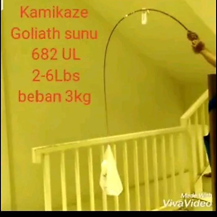 joran kamikaze goliath sunu 682 ul 205 cm joran ul ultralight