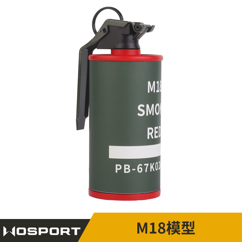Replika Granat Asap - Pelatihan Taktis COSplay Airsoft - Dapat Digunakan Kembali - ABS - Pull Ring