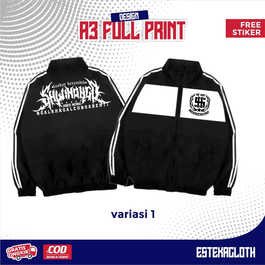 JAKET TRACKTOP PSHW LASKAR KERAMBIK SHWINONGO NGALAH NGALEH NGABEKTI- JACKET TRACTOP PSHW TERBARU - 