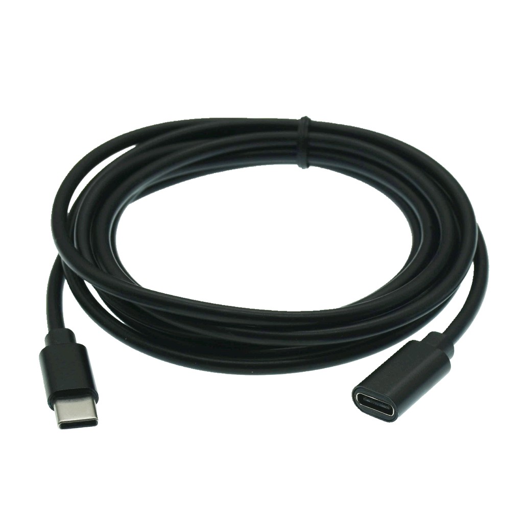 60W 3A 0.1M 0.25m 1m 2m Usb C Type-c Extension Cord Type-c Male to Female Extension Cable Extensor C