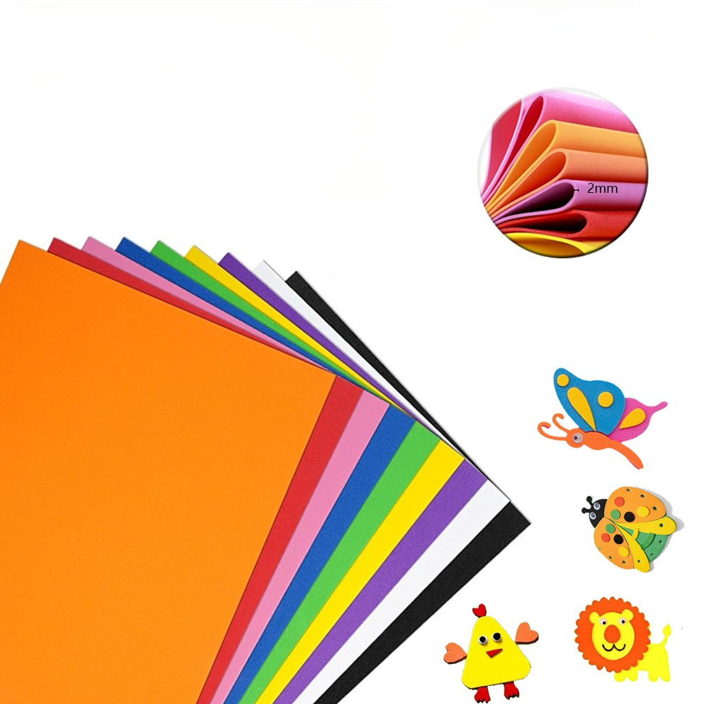 

One sheet 2mm Thick 50cmx90cm DIY Handmade Color Paper Thick Multicolor Sponge EVA Handmade Foam Paper