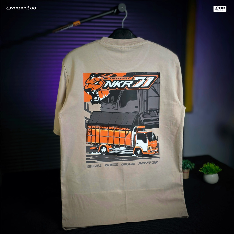 KAOS TRUK ISUZU ELF NKR71 | KAOS TRUK ELF KATUN COMBED 30S TEBAL BISA COD