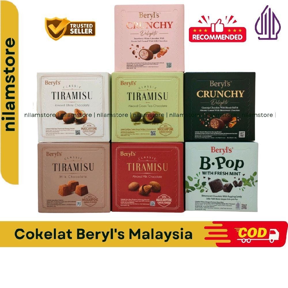 

Beryl's Beryls Classic Tiramisu Almond Coklat White Green tea 65g Chocolate Cokelat