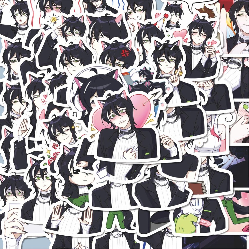 

100PCS Lucu Stiker Lucu Funny Ren Nekoboy Stiker Aesthetic Stiker Anti Air Stikers Berperekat Waterproof sticker decal buat Motor Helm Buku Journal Koper Casing HP Laptop Botol Minum Hadiah anak