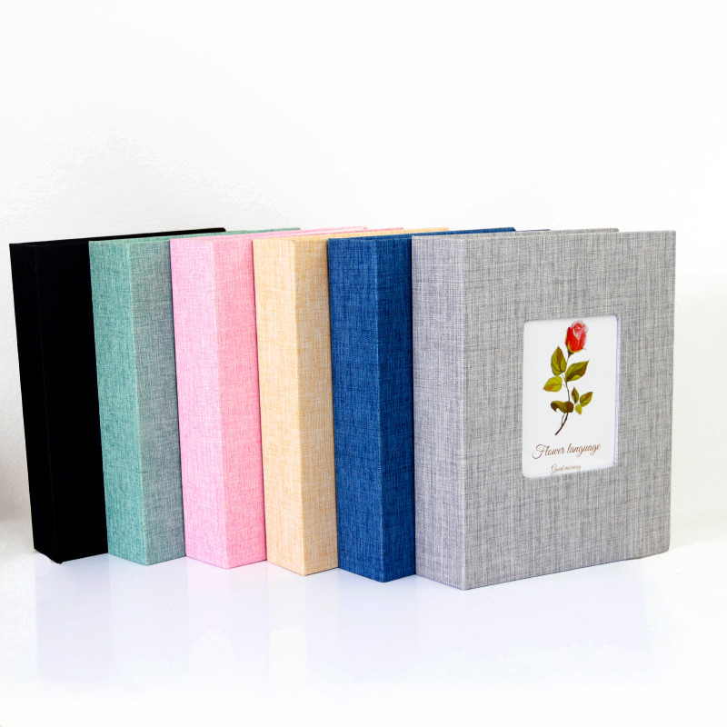 

Photo Album 200 Pockets for 4x6 Photos Fabric Cover Photo Books Slip-in Picture Albums Wedding Family Anniversary Baby