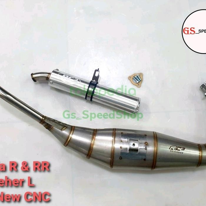 Knalpot RC3 Ninja 150 RR R SS Tipe Leher L Selenser Silencer CB