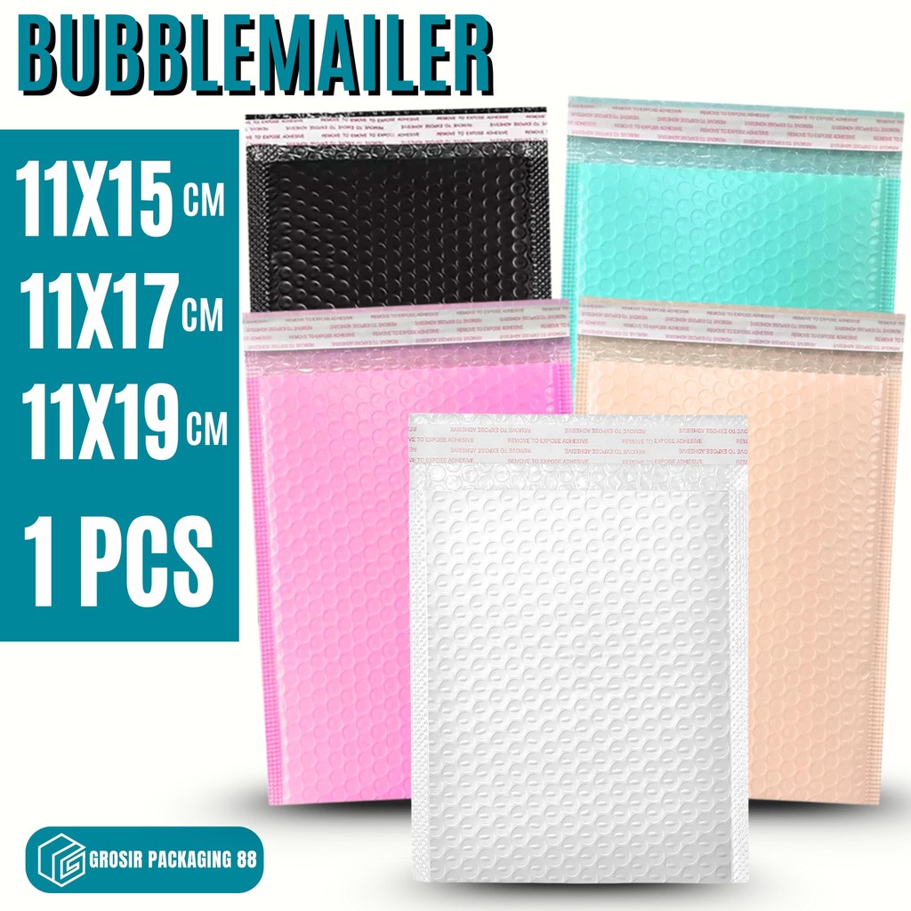 

Bubblemailer 11x11 cm Bubble Mailer Amplop Bubble Wrap Poly Mailer Padded Envelope Packaging 11 x 11