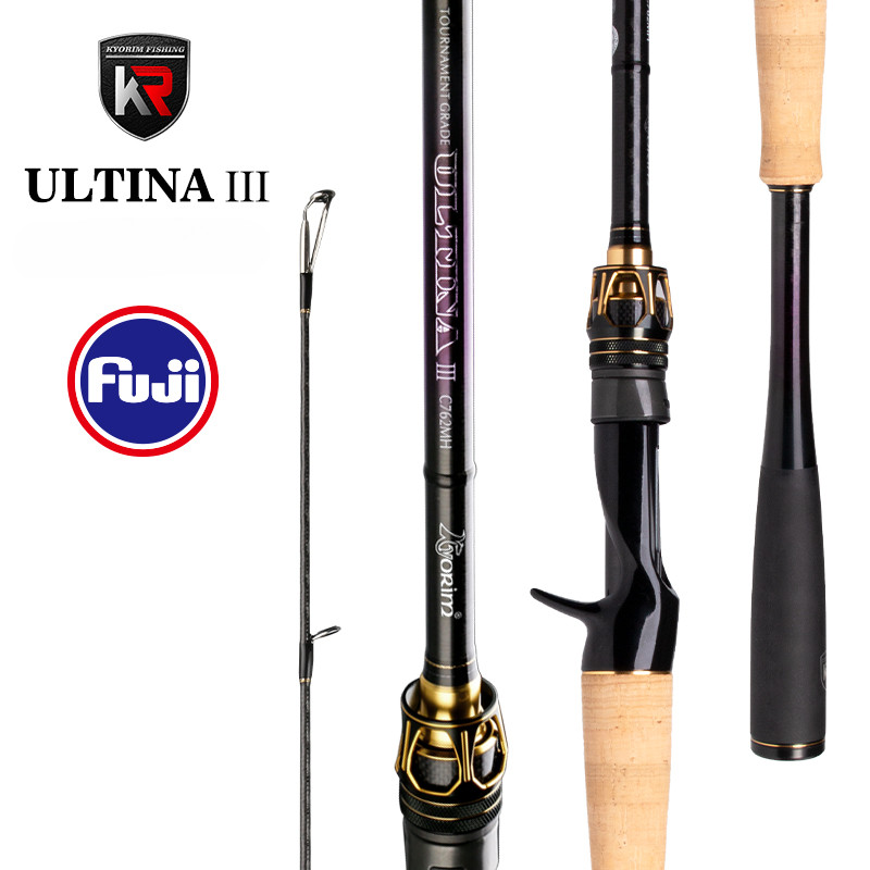 Kyorim-Lure Rod Carbon Fiber Ultra Light Fishing Rod FUJI Guide Ring Reel Seat Bait Weight 3-28g Lin