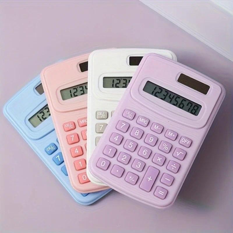 

1PC Mini Beauty Calculator Stationery Color Cute Calculator S ool Accounting Office Portable Calculator Small Office High