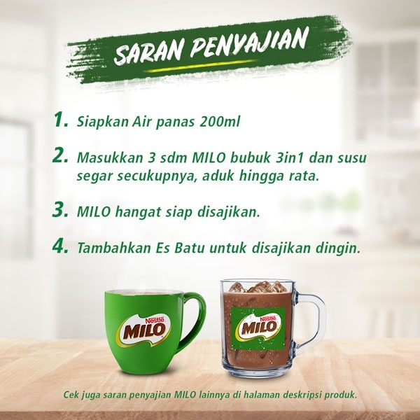 

JAMIN MURAH !!!MILO ACTIV-GO Susu Coklat Pouch 990 g x 2pcs(BISA LANGSUNG ORDER)
