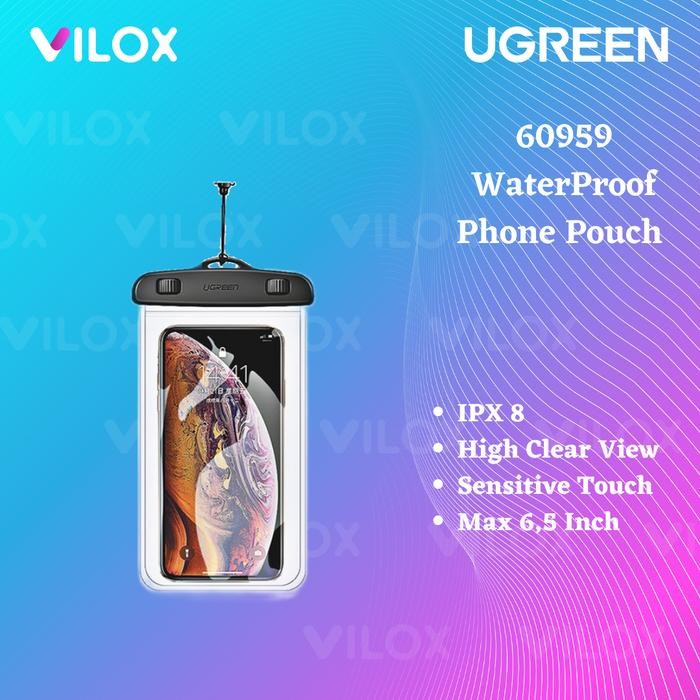 ugreen crystal dry bag waterproof smartphone hp case anti air