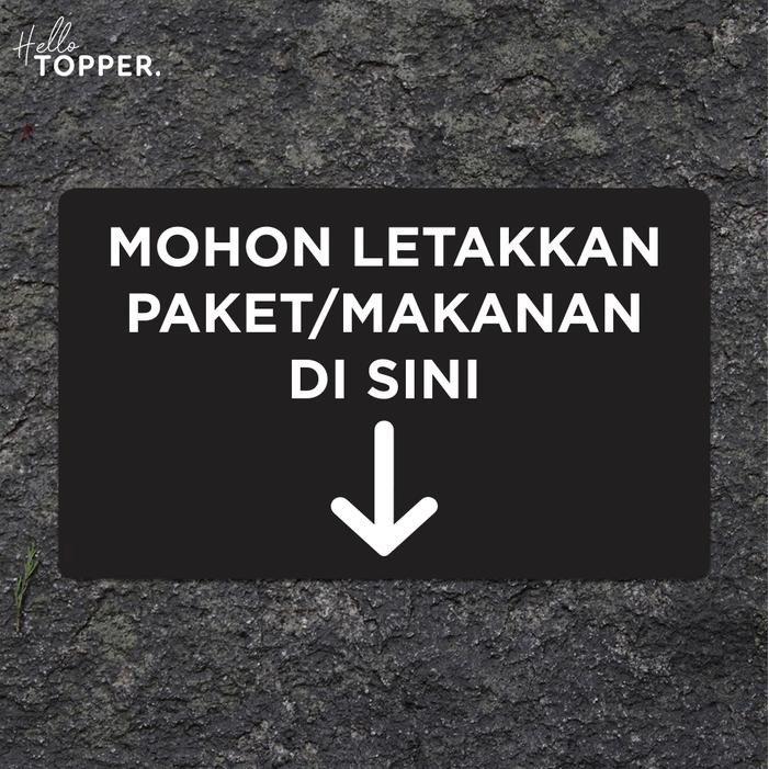 

Sign Paket Taruh Disini Sign Kurir Antar Barang Sign Board Akrilik