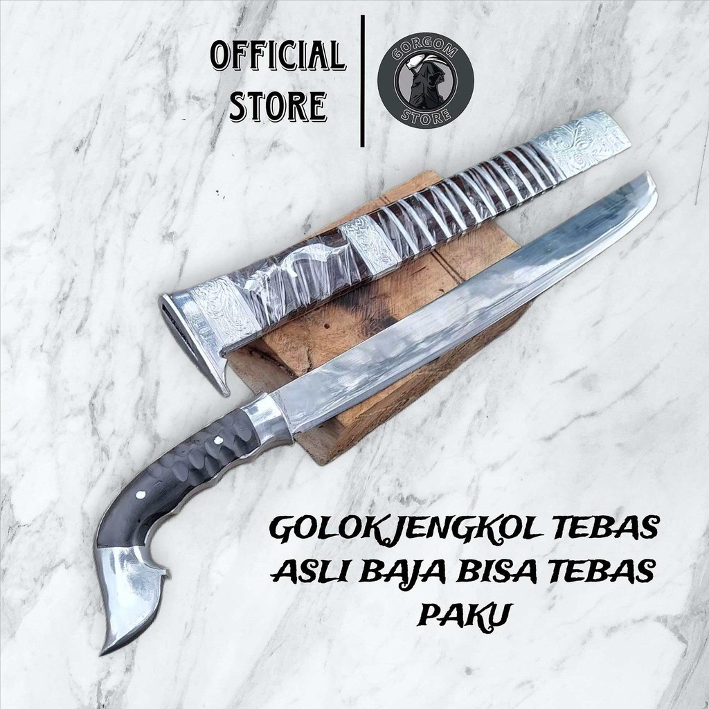 GJ GOLOK Jengkol Baja Asli Kualitas Premium Bisa Tebas Paku 40cm asli cibatu