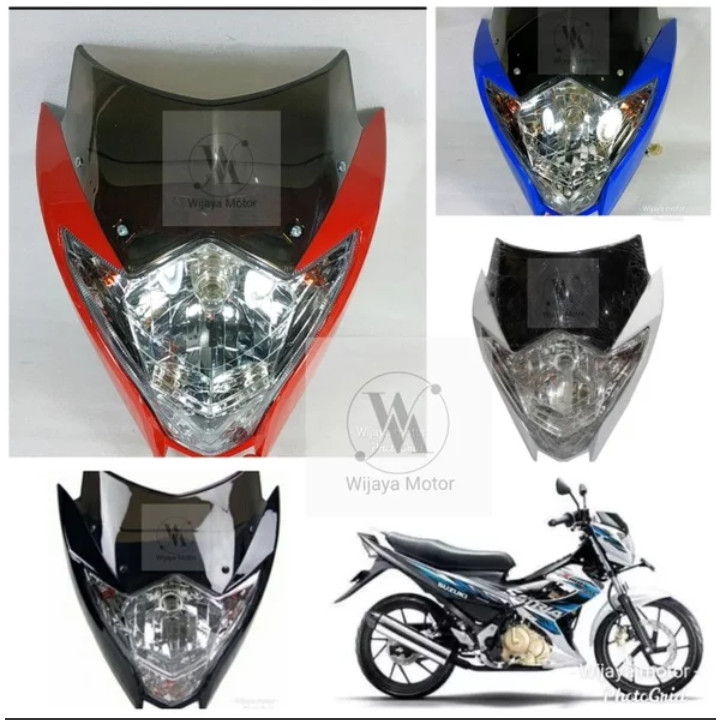 BATOK KEPALA DEPAN SET LAMPU SATRIA FU NEW FASLIT INJEKSI STANDAR ORIGINAL YGP