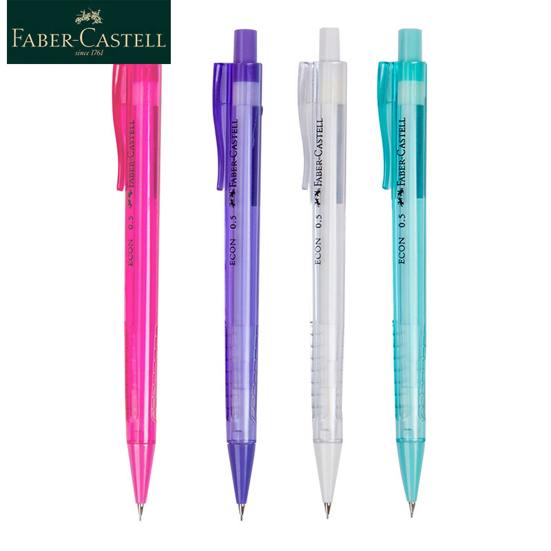 

Faber-Castell Mechanical Pencil 0.5MM Lead Core 4Colors Traingle Pen Anti-slip Design For Student Supplies Stationery