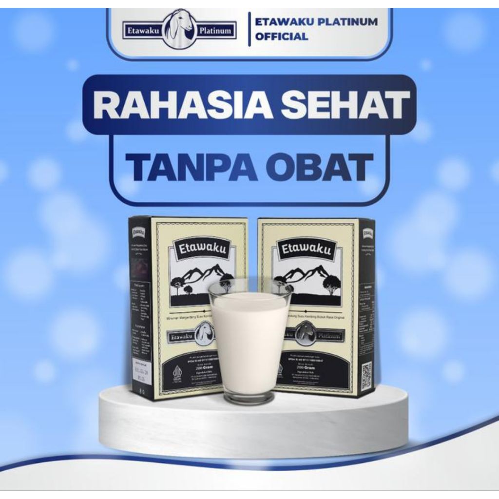

NEW Etawaku Platinum Susu Kambing Etawa Bubuk Asli Original Solusi Alami Untuk Kesehatan & Kekuatan Tulang
