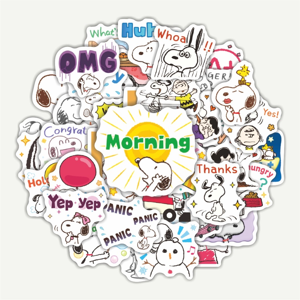 

Sticker Pack Stiker Kartun Snoopy V30 | Sticker TUMBLR | Stiker LAPTOP KOPER HELM