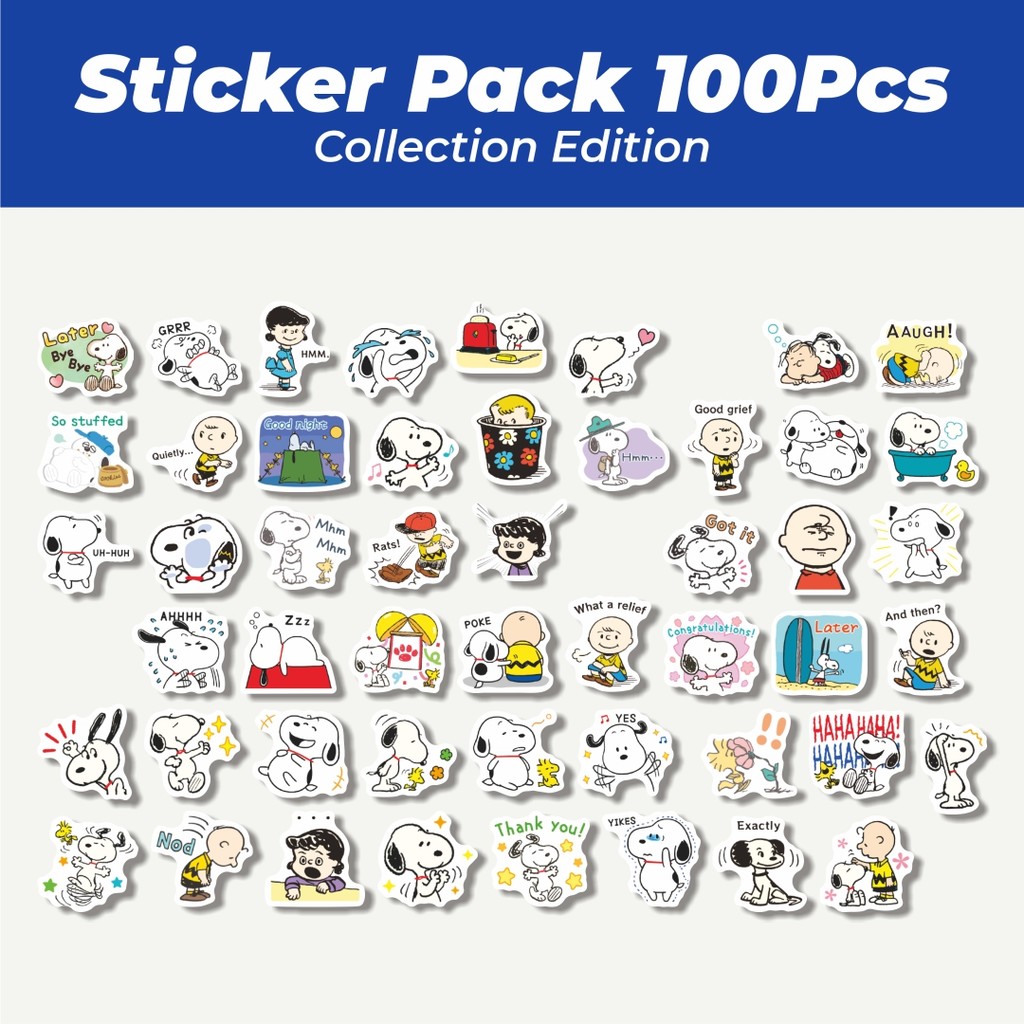 

Hot Stiker Kartun Snoopy V46 Lucu Anti Air Stikers Berperekat Waterproof Sticker Decal Buat Motor Helm Buku Journal Koper Casing HP Laptop Botol Minum