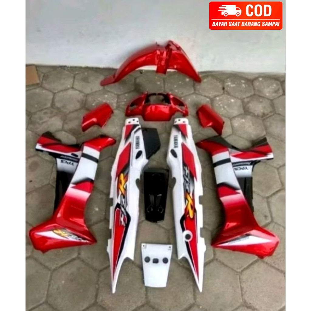 COVER BODY FULL SET HALUS BODY BODI FIZ R YAMAHA FIS R PLUS STIKER KUALITAS STNDART ORI