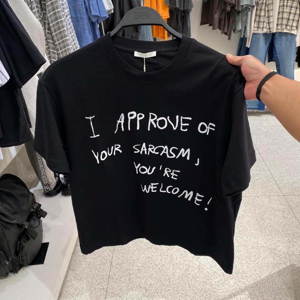 New Kaos Tshirt Zara (Man) 1:1 unisec full tag T-shirt full brand