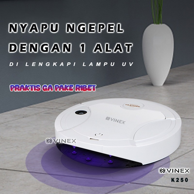 SMARTCOM - Ai Wireless Sweeping Robot Vacuum Cleaner Penyedot Debu Lantai Sapu Pel Elektrik