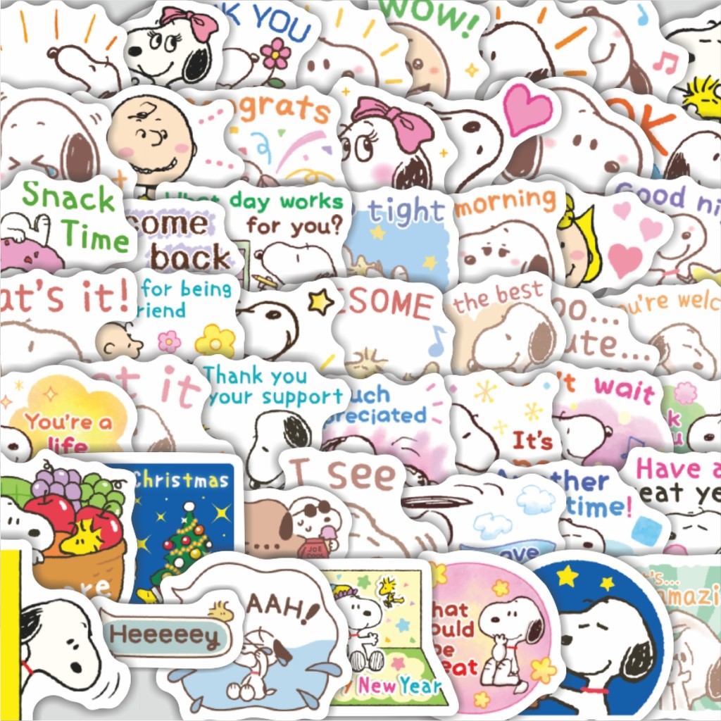 

Stiker Cutting Pack Stiker Kartun Snoopy V23 Isi 100Pcs Series Aesthetic Lucu Keren Untuk Koper Bahan Vynil