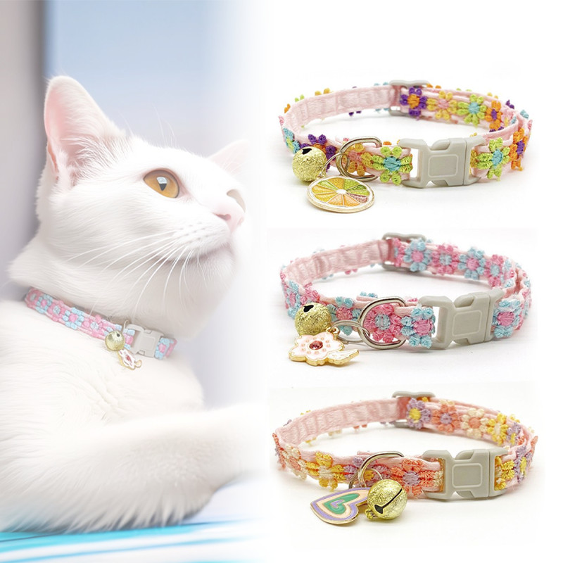 Kalung Kucing Anjing Model Jepang Kalung Kucing Murah Peliharaan Degan Metal Pendant
