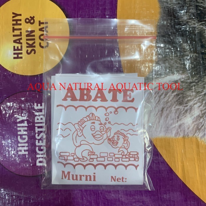 PAKET DAPAT 10 SASET aquarium obat ikan hias koi koki ABATE 10 GR saset