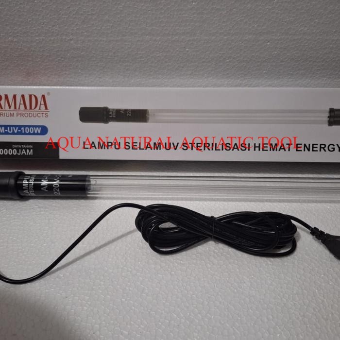lampu uv kolam ikan celup ARMADA AM UV 100 W 100 WATT basmi alga lumut penjernih air