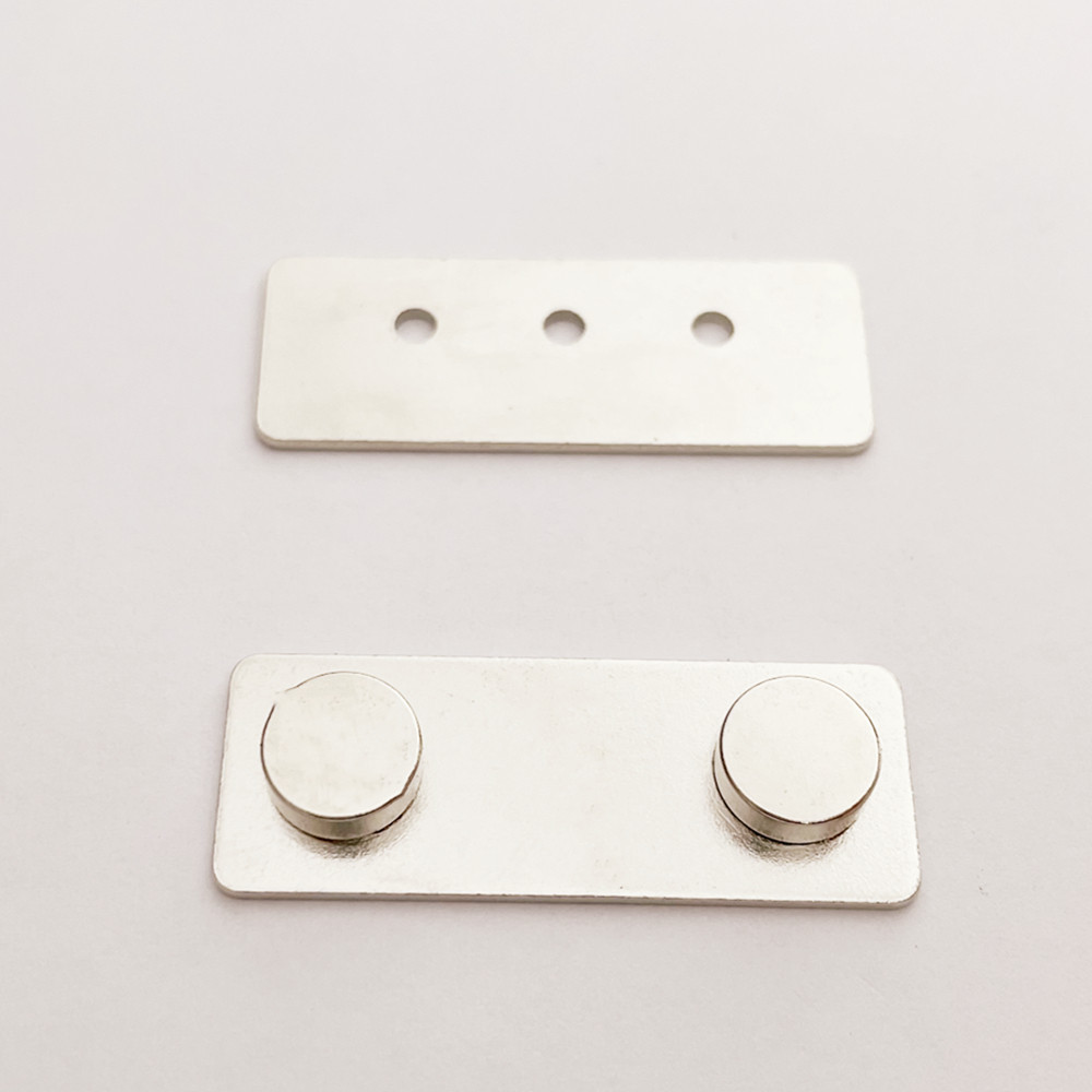 

30pcs Magnetic Badge Holder Name badge ID Badge Name Tag Holder Super Magnetic Badge 35x13mm With 2pcs Magnets Badge Magnetics