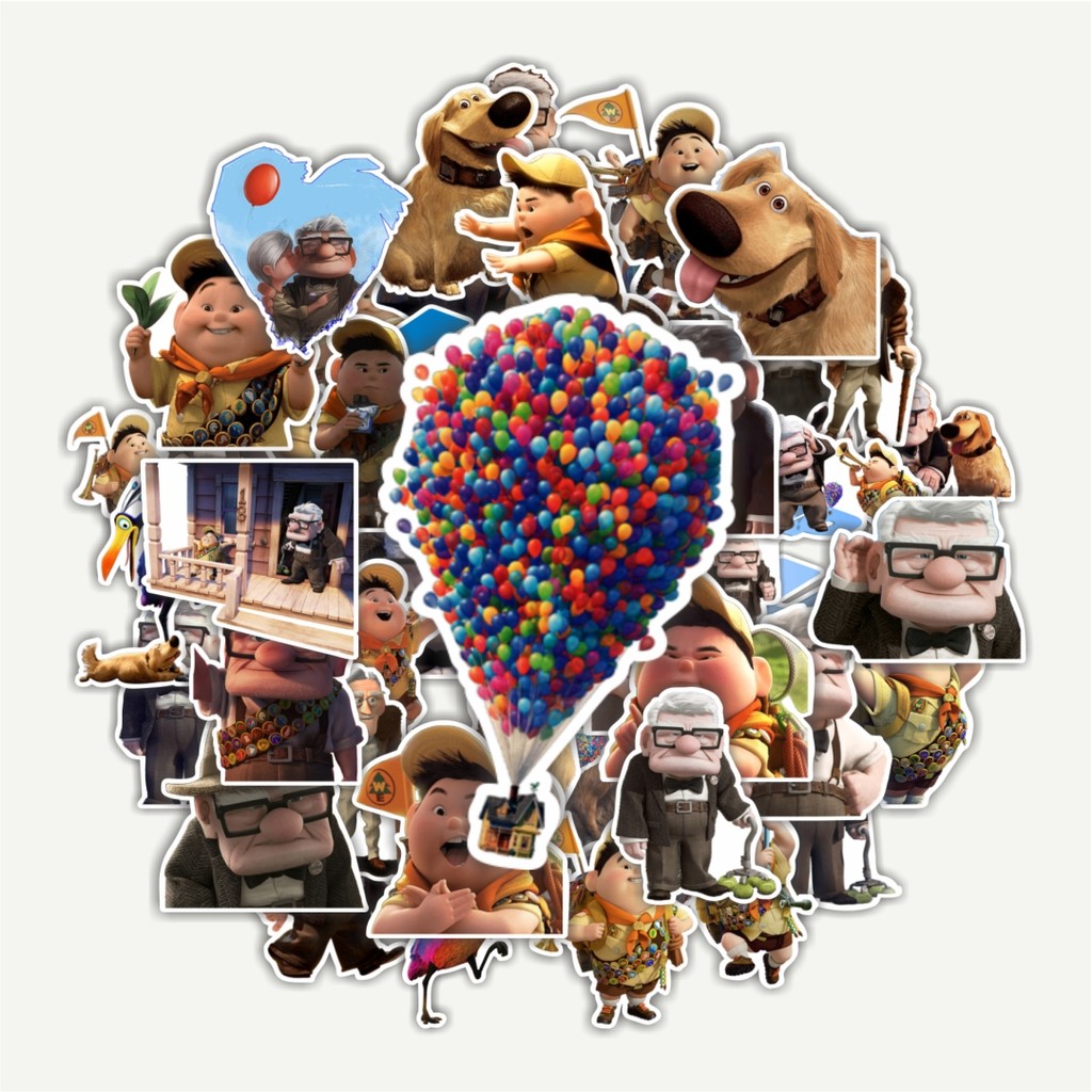 

Sticker Pack Stiker Kartun Up Dekorasi Lucu Kreatif untuk Notebook, Skateboard, HP