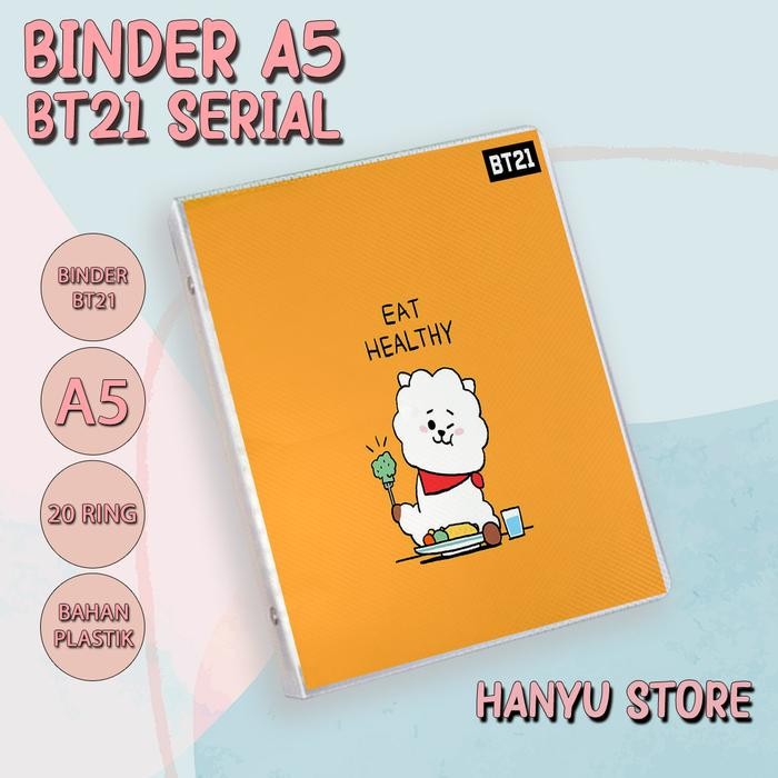 

Binder Note Map Kpop Stay Healthy A5 20 Ring Pinyin Kotak - RJHEALTHY, BINDER