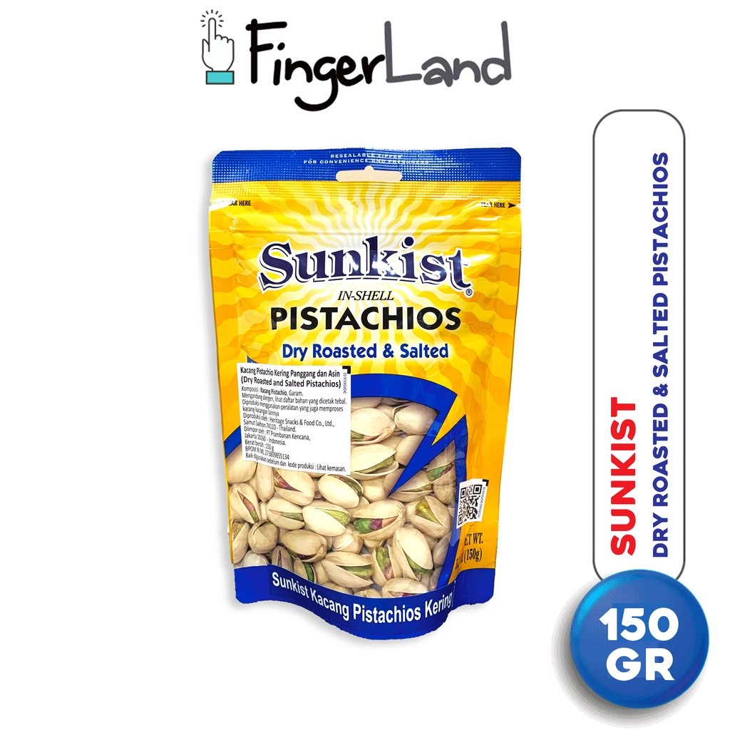 

SUNKIST Dry Roasted Pistachio 150 gram Kacang Pistachio Panggang