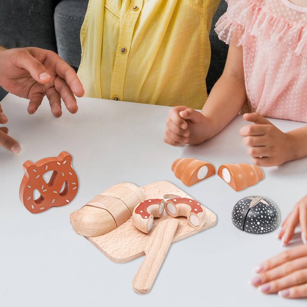 Kids Wooden Cutting Play Foods Toy Wooden Cutting Toy for Kids Preschool