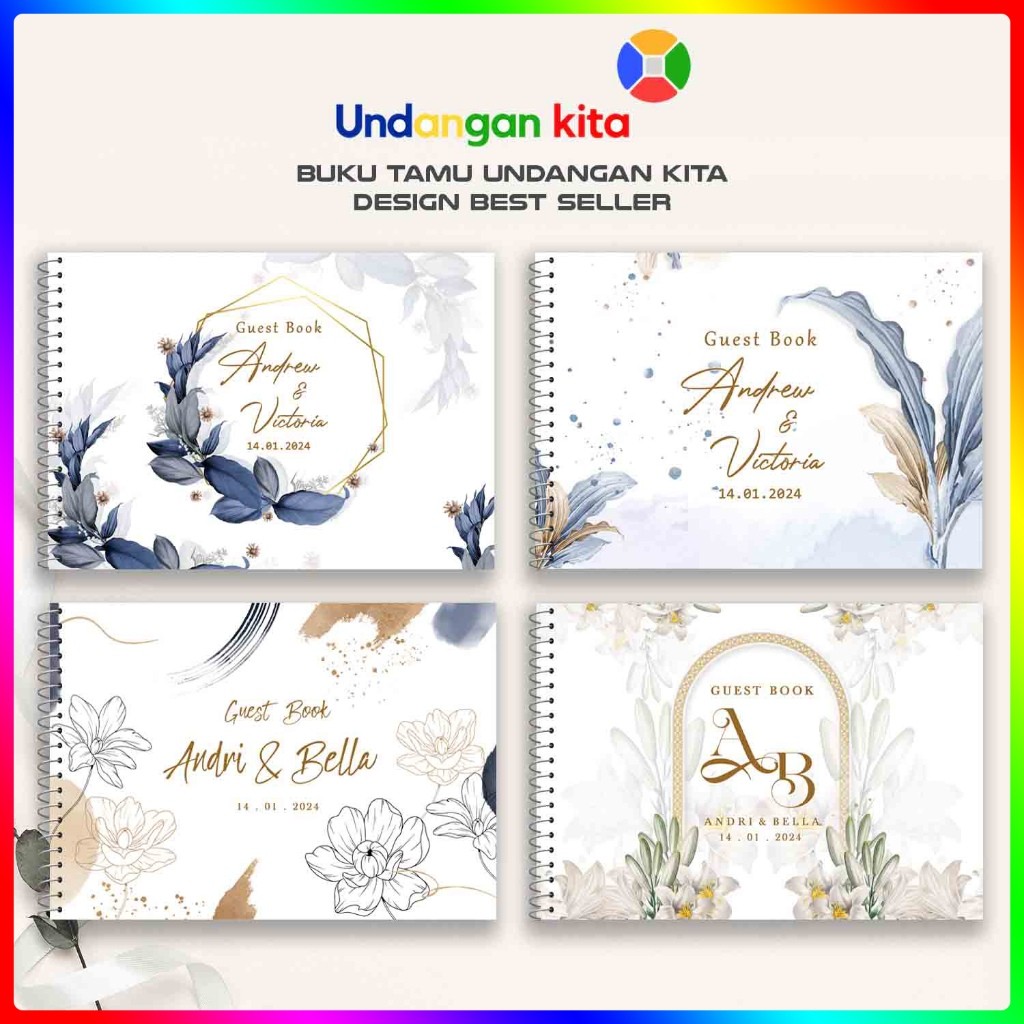 

Buku Tamu Softcover Isi 300 Tamu TIPIS ALL Series Undangan Kita Eksklusif