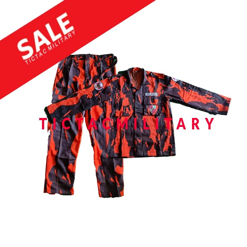 Setelan PEMUDA PANCASILA / setelan seragam baju pemuda pancasila PDL lapangan